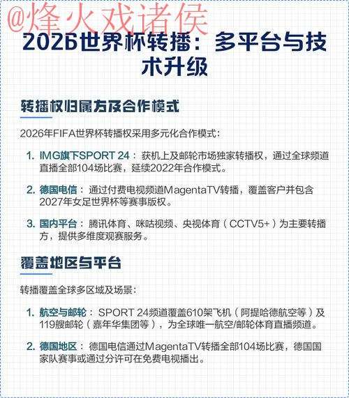 2026世界杯直播最佳平台推荐